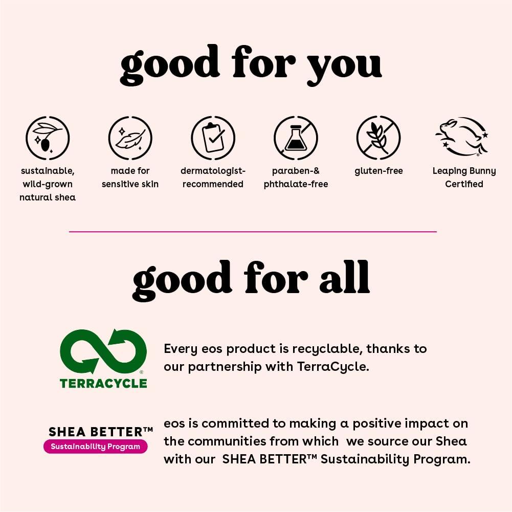 imageeos 100 Natural ampamp Organic Lip Balm Sphere Vanilla Bean Allday Moisture Dermatologist Recommended for Sensitive Skin Lip Care Products 025 ozCoconut Milk