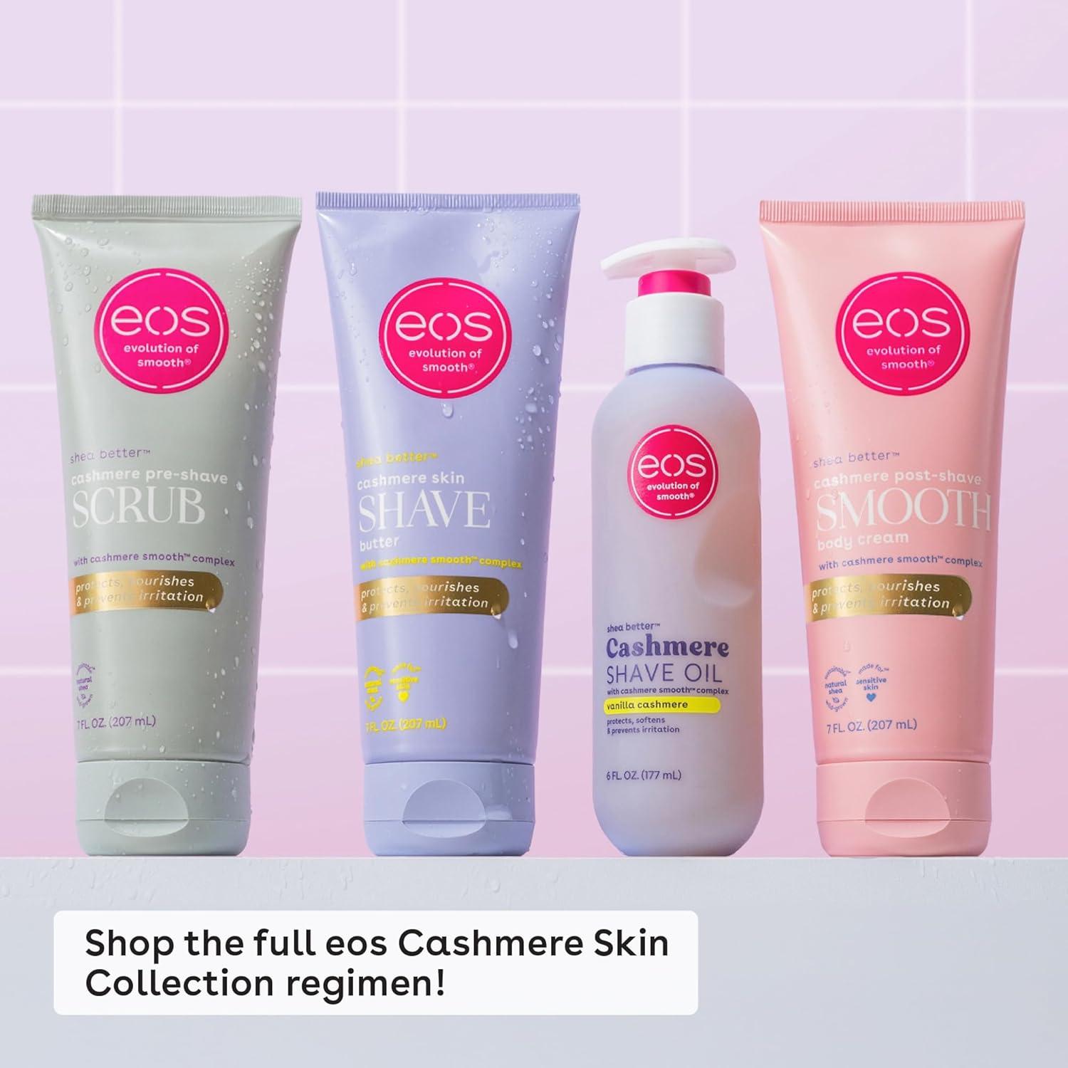 imageeos Cashmere Skin Collection PreShave Scrub Vanilla Cashmere Exfoliating Body Scrub Vanilla Body Scrub Hydrating Shea Sugar 7 fl oz