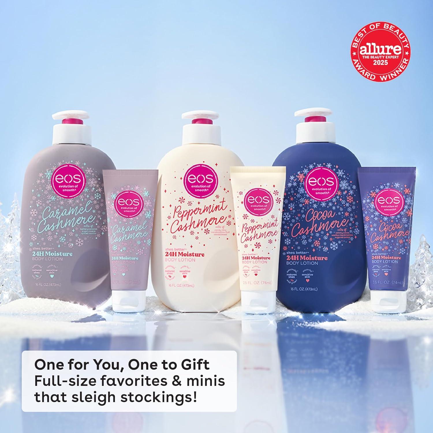 imageeos Shea Better Travel Size Body Lotion Cocoa Cashmere Holiday Limited Edition Skin Care 24Hour Moisture Body Lotion for Women travel size toiletries Vegan 25 fl oz25 Fl Oz Pack of 1