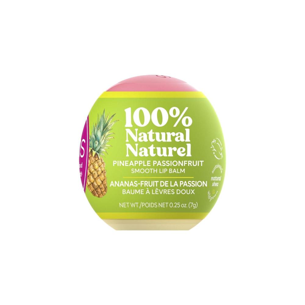 imageeos 100 Natural ampamp Organic Lip Balm Sphere Vanilla Bean Allday Moisture Dermatologist Recommended for Sensitive Skin Lip Care Products 025 ozPineapple Passionfruit