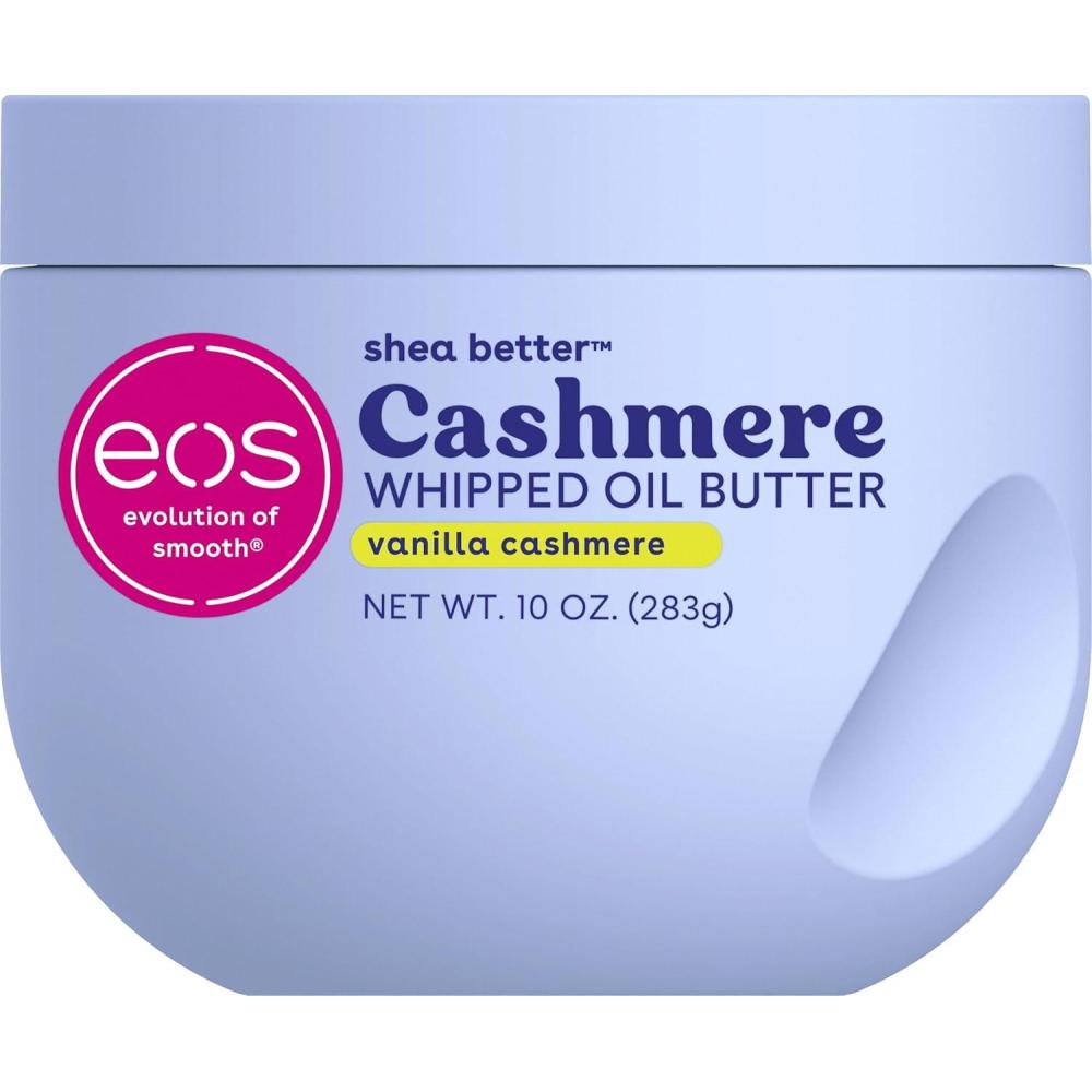 imageeos Cashmere Whipped Oil Body Butter Vanilla Cashmere 72 Hour Weightless Moisture For Dry Skin Rich Formula and Deep Hydration Body Care 10 oz