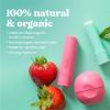 eos 100% Natural & Organic Lip Balm Sphere- Vanilla Bean, All-day Moisture, Dermatologist Recommended for Sensitive Skin, Lip Care Products, 0.25 oz(Apricot)
