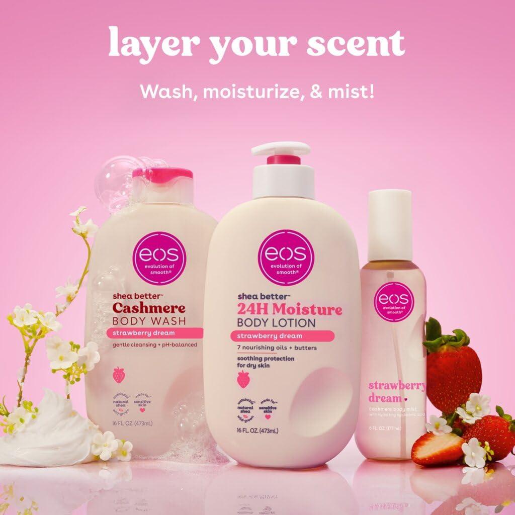 imageeos Strawberry Dream Scent Layering Bundle Body Wash Body Mist Body Lotion