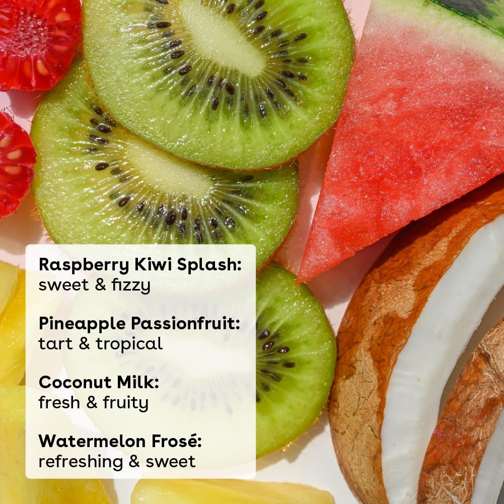 image:imageeos 100 Natural Lip Balm Strawberry Sorbet and Pomegranate Raspberry AllDay Moisture Lip Care Products 014 oz 2PackMulti