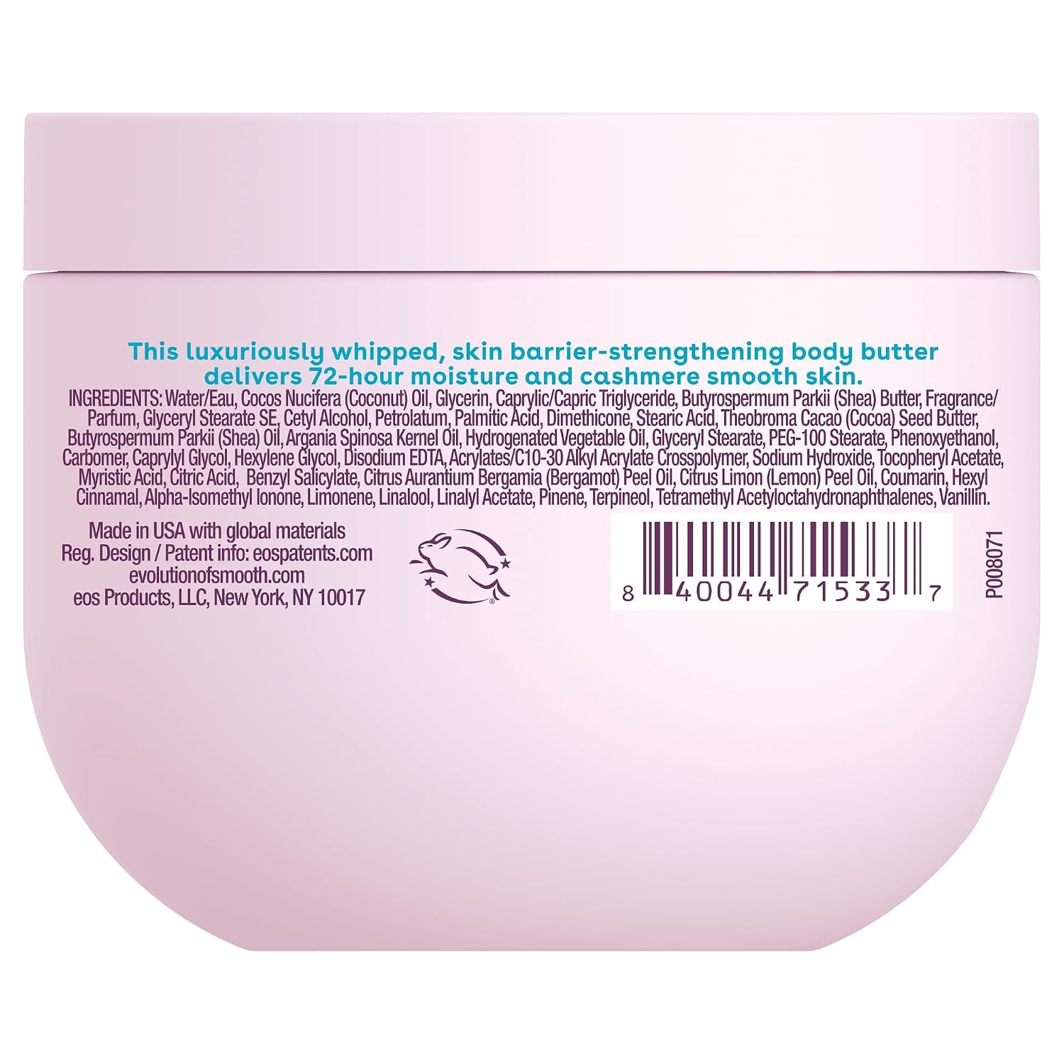 image:imageeos Cashmere Whipped Oil Body Butter Crme de Pistachio 72 Hour Weightless Moisture For Dry Skin Rich Formula and Deep Hydration Body Care 12 ozFresh Cozy