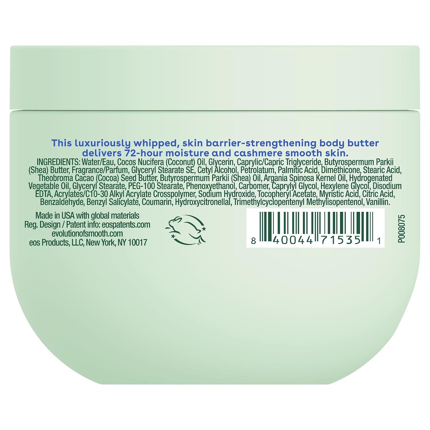 image:imageeos Cashmere Whipped Oil Body Butter Crme de Pistachio 72 Hour Weightless Moisture For Dry Skin Rich Formula and Deep Hydration Body Care 12 ozPistachio
