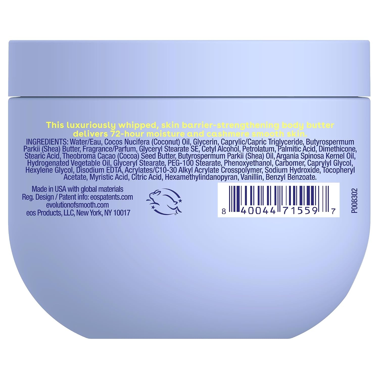 image:imageeos Cashmere Whipped Oil Body Butter Crme de Pistachio 72 Hour Weightless Moisture For Dry Skin Rich Formula and Deep Hydration Body Care 12 ozVanilla Cashmere