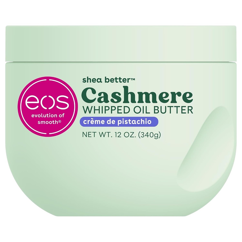 image:imageeos Cashmere Whipped Oil Body Butter Crme de Pistachio 72 Hour Weightless Moisture For Dry Skin Rich Formula and Deep Hydration Body Care 12 ozPistachio